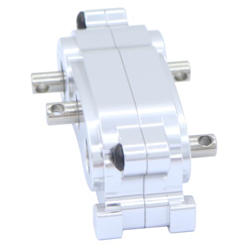 RC Crawler Planetary Gearbox Transmission Transfer Case 1/10 Scale Compatible with II 90046(Transfer Case Silver) - color: Transfer Case Silver