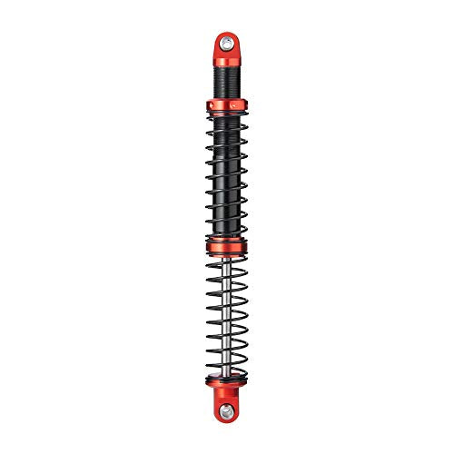 Que-T 4pcs Metal Shock Absorber Damper for 1/10 RC Crawler Car SCX10 D90 TRX4 TRX6 (125mm) - size: 125mm