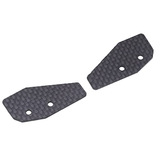 RC Rear Wing, Aluminum Alloy and Carbon Fiber Tail Spoiler with Adjustable Angle for 1/10 Remote Control Car, High Strength, Improved Aerodynamics, Downforce and Stability
