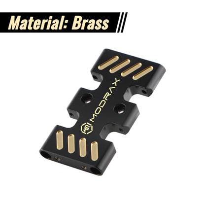 Brass Skid Plate for Axial SCX24 LCG Chassis 1/24 RC Crawler Upgrade | Designed for SCX24 LCG Chassis, CNC, 12.5g Weight