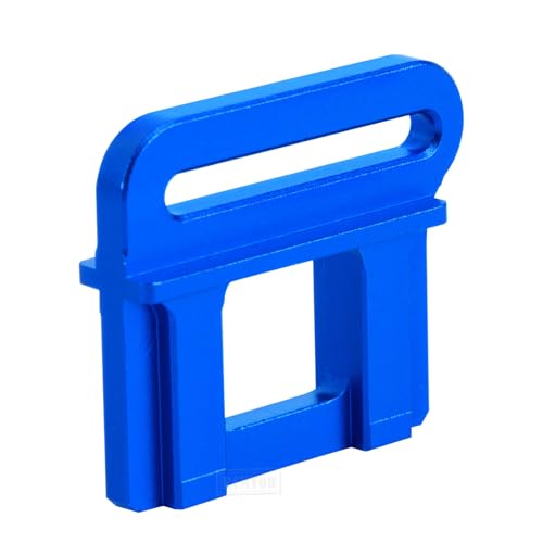 RC Tall Battery Holder Mount Hold Down Upgrades Part for 1/8 6S Maxx Slash / 4WD Sledge,Aluminium Battery Mounting Plate Tray Battery Holder Mount with Strap,Navy Blue - color: Navy Blue- (Upgrades)