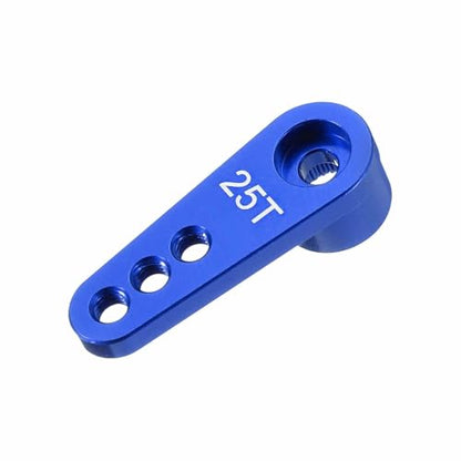 MECCANIXITY Metal 25T 25 Teeth Steering Servo Single Arm Horn Dark Blue for DIY RC Car/Boat/Airplane Boat Accessory - color: Dark Blue