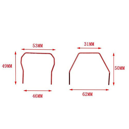 Anti-roll Bar Kit Front Rear Sway Bars for RC Car Traxxas Rustle Rally Slash Stampede Telluride 4x4 RC Parts