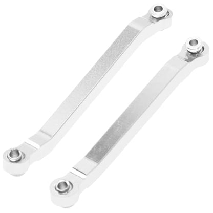 Metal Chassis Pull Rods Link Suspension Tie Rod Upgrade Parts Compatible with MN Model D90 D91 D96 D99 D99S MN90 MN99S 1/12 RC Car (Silver) - color: Silver