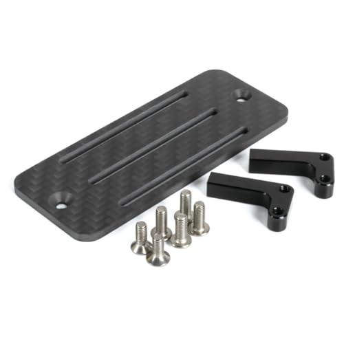 Carbon Fiber Battery Tray ESC Receiver Mount for 1/10 SCX10 RC Crawler Cheater Rigs LCG Chassis Lower Center of Gravity Rails