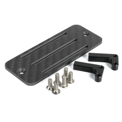 Carbon Fiber Battery Tray ESC Receiver Mount for 1/10 SCX10 RC Crawler Cheater Rigs LCG Chassis Lower Center of Gravity Rails