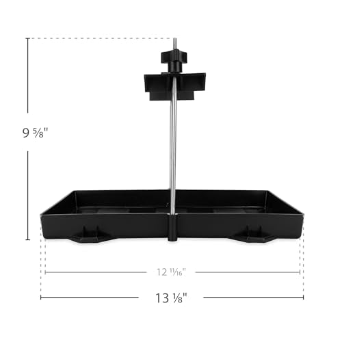 Camco RV Large Battery Hold-Down Tray - Holds Automotive, RV, and Marine Batteries to Stop Movement During Transportation (55404) - color: black, size: 1 Count (Pack of 1)