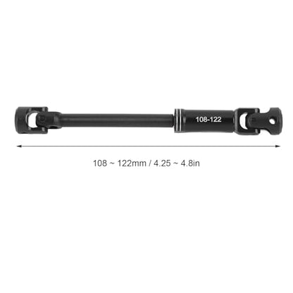 RC Drive Shaft, Metal RC Car Crawler Drive Shaft with Screws for SCX10 1/10 Cars (108-122MM - size: 108-122MM