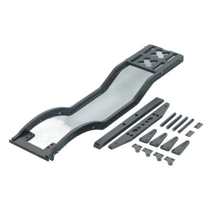 RC Modification Parts For Axial For SCX10 D90 TF2 B5 1/10 Metal For Chassis Set Rails Frame With Shock Towers For Leaf Springs Mounting Holes RC Crawler Upgrade