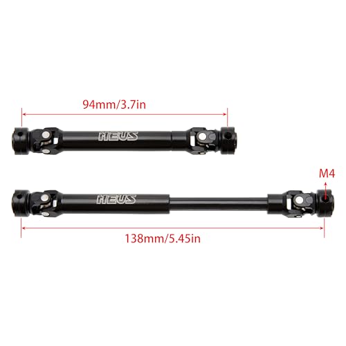 MEUS RACNIG 2pcs SCX10 Driveshafts for 1/10 RC Crawler Axial SCX10/Tamiya CCO1/Redcat Gen8 etc.. (94mm) - color: 94mm