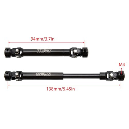 MEUS RACNIG 2pcs SCX10 Driveshafts for 1/10 RC Crawler Axial SCX10/Tamiya CCO1/Redcat Gen8 etc.. (94mm) - color: 94mm