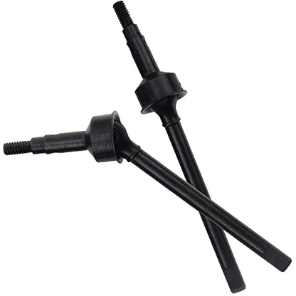 ShareGoo Steel Front Rear Axle Drive Shaft Axle Dogbone CVD Compatible with Traxxas 1/18 TRX4M RC Crawler Car Upgrade Parts (Black) - color: Black