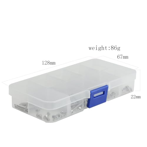 RC Screw Kit Screws Assortment Set 1/18 RC Crawler Parts for TRX4M 1/18 RC Crawler