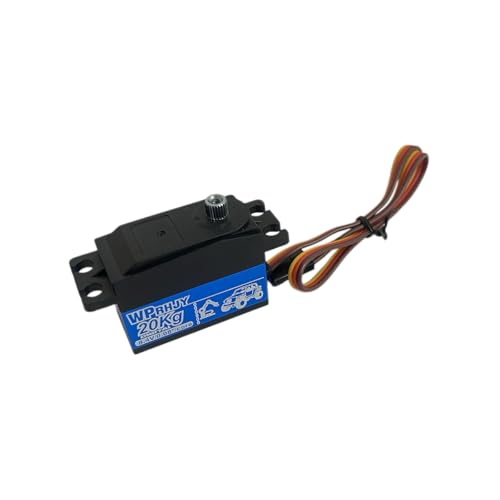 20kg Metal Gear high Torque Robotic arm Digital Standard servo Motor for Drift Cars, Flat Racing Cars, and Robots (Blue) - style: 20kg