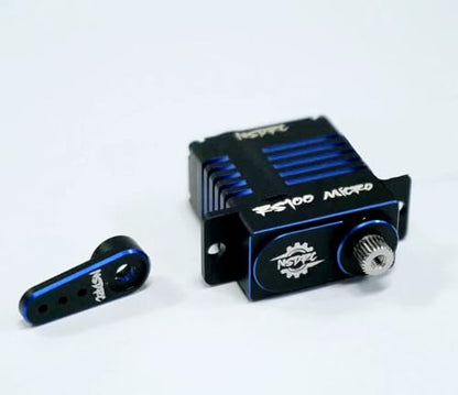 NSDRC Limited Edition RS100 SERVO & Horn - Blue (HELIDIRECT) - color: Blue