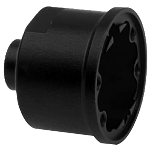 Metal Differential Carrier Diff Case Housing Compatible with Traxxas X0-1 Slash 4X4 Rustler Stampede T-Maxx Slayer 1/10 RC Car (Black) - color: Black