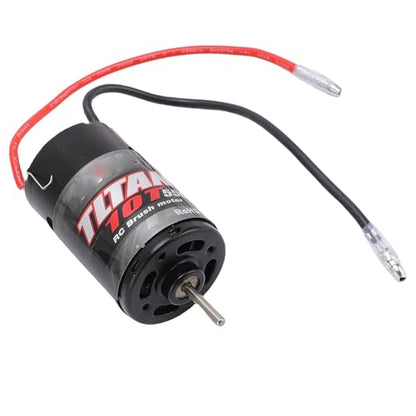 550 10T RC Brushed Motor Aluminum Copper High Speed Crawler Motor with Built in Heatsink and Cooling Fan for 1 10 RC Crawler Axial SCX10 JL 90046