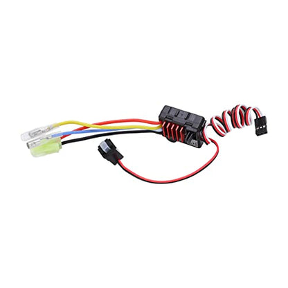 RC 25A Brushed ESC, Waterproof Integrated Design with Multiple Protection Functions and Durable Material, for 1/18 1/24 RC Car Electric RVs Truck Climbing Car Tank