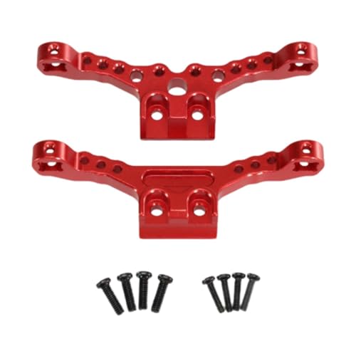 Shock Absorber Brackets Suspension Brackets Damper Mount for 1/18 18101 18102 RC Crawlers, Red