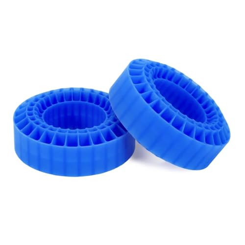 1.9 Silicone Tire Inserts 108x42mm, Soft 45-50A RC Tire Foam Inserts for 1/10 RC Crawler Tires, Waterproof Silicone Inner Foam, 4PCS (Blue) - color: Blue