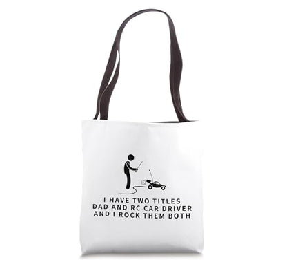 RC Car Driver And Dad Proud Men Funny Remote Control Racing Tote Bag