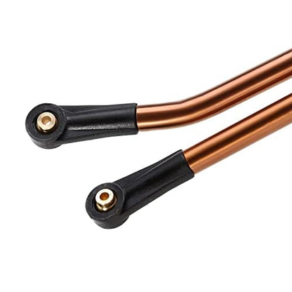 INJORA Steel 4 Links Set for SCX24 C10 JLU Bronco Base Camp 4Runner(Bronze) - color: Bronze