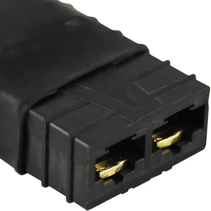 4 Pack Male Deans-T Plug Connector Adapter Compatible with TRX Wireless Converter for RC Battery Charger Slash Conversion Adapter with Storage Box