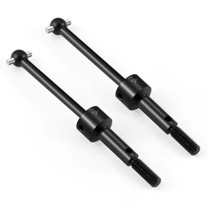 Que-T 1/10 Steel Driveshafts Front Rear Universal CVD Drive Shafts for Tamiya TT02 RC Car Upgrade, Pack of 4