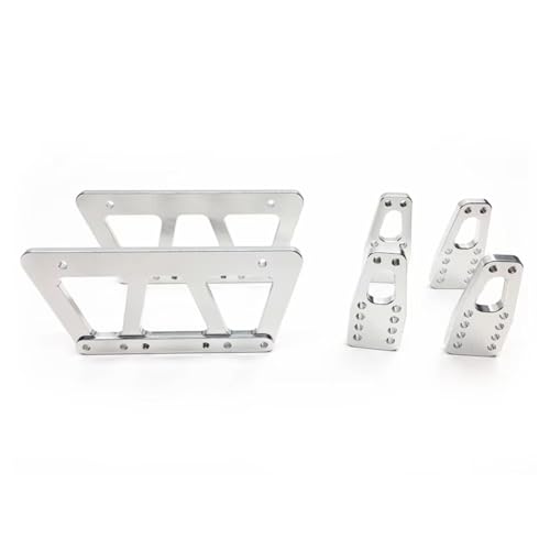 RC Replacement Parts For Axial For SCX10 1/10 Alloy Chassis Lift Plate Set RC Truck Models Car Upgrade Accessories Replacement Parts(Silver) - color: Silver