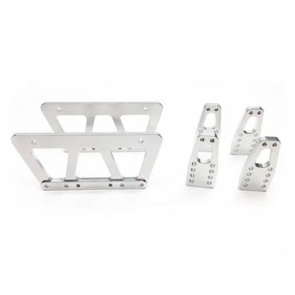 RC Replacement Parts For Axial For SCX10 1/10 Alloy Chassis Lift Plate Set RC Truck Models Car Upgrade Accessories Replacement Parts(Silver) - color: Silver