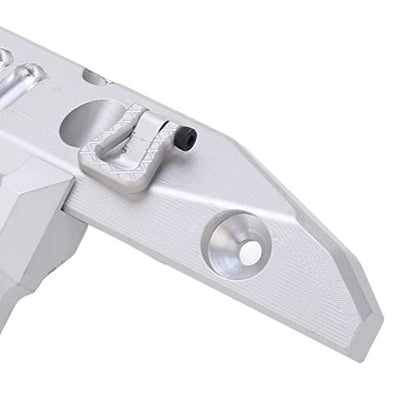 Front Bumper Aluminum Alloy Crawler Bumper RC Car Accessory with LED Light Hole for Axial 1/6 for SCX6 Car RC Car Upgrade Part (Silver) - color: Silver