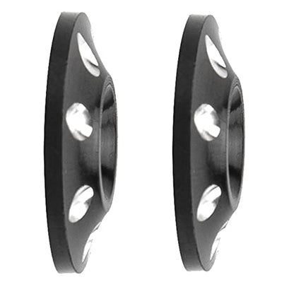 2Pcs Vgoohobby RC Metal Rear Wing Buttons Gasket,Universal Rear Fixed Tail Protection Spacer Compatible with 1/10 RC Off Road Short Truck Buggy Racing Car (Black) - color: Black