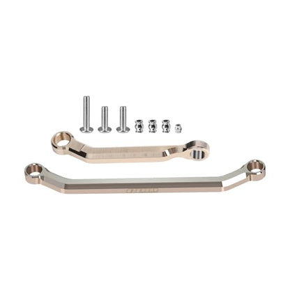 GPM for Axial SCX30, Compatible with SCX30 Ford Bronco & Jeep Wrangler JLU Crawler - Brass Steering Links, High Precision Fixed Length Steering Upgrade Kit