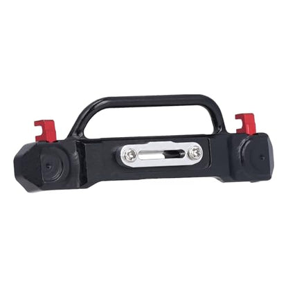 DJX Aluminum SCX30 Front & Rear Bumper w/Red Tow Hook for 1/30 Axial SCX30 Jeep Wrangler JLU Upgrades