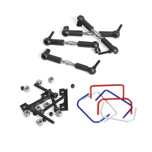 Rc Connecting Rod for Traxxas for Slash for E-Revo 1/16 Front and Rear Wide Sway Bar Anti Roll Bar Kit RC Car Parts and Accessories Upgrade Replacement Use