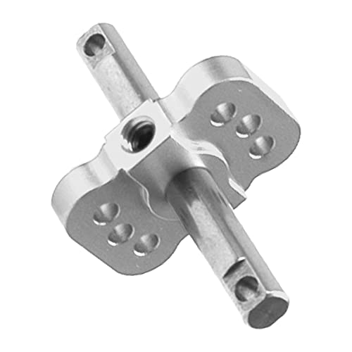 Aluminum RC Differential Locker Spool 2WD Diff Locker Mounts Upgrades Part Compatible with 1/10 Traxxas Slash 2WD Rustler Stampede 2WD Bandit 2WD 1/10 RC Car (Silver) - color: Silver