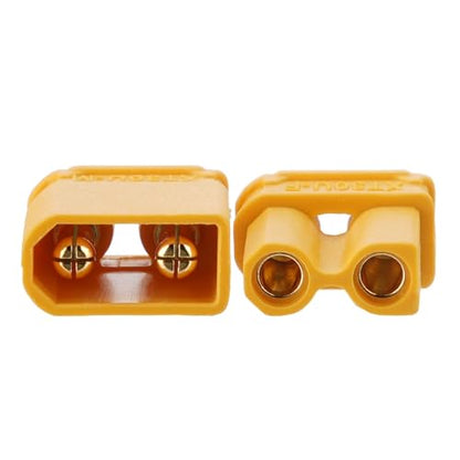 ELFCULB 10 Pairs Amass XT30U Connectors, XT30 Upgrade Male Female Connectors for Mini-UAV Robot (Black) - color: 10 Pairs XT30U