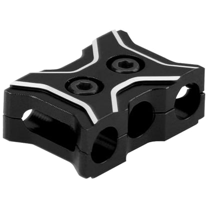 2Pcs Vgoohobby Universal Metal ESC Motor Cable Manager Wire Holder Fixed Clamps Buckle Compatible with 1/10 1/12 1/14 RC Crawler Car (Black)