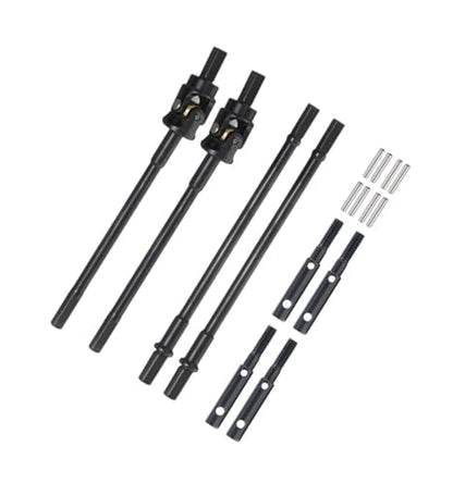 RC Car Drive Shafts for UTB10 for Unlimited for Trail 1/10 for Axial for Capra F9 Portal Stub Axle Universal Joint Driveshaft Straight Shaft Buggy RC Crawler Car Parts(4 in 1) - size: 4 in 1