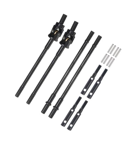 RC Car Drive Shafts for UTB10 for Unlimited for Trail 1/10 for Axial for Capra F9 Portal Stub Axle Universal Joint Driveshaft Straight Shaft Buggy RC Crawler Car Parts(4 in 1) - size: 4 in 1