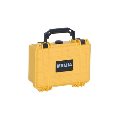 MEIJIA IP67 waterproof hard compact case,Customizable Fit Foam,8.12”x6.56”x 3.56”,Fit Use of Drones, Cameras,Equipments,lens (Yellow) - color: Yellow, size: 8.12 x 6.56 x 3.56 inches