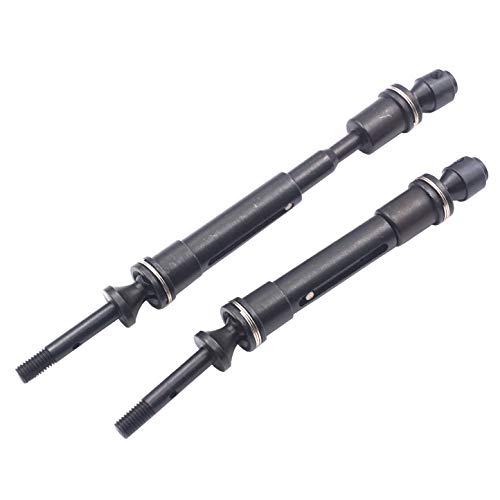 2PCS Vgoohobby Aluminum Alloy RC CVD Steel Rear Drive Shaft Axle Transmission Axle Joint Compatible with TRX Slash 4X4 Stapede Rustler VXL HQ727 Short Truck Car