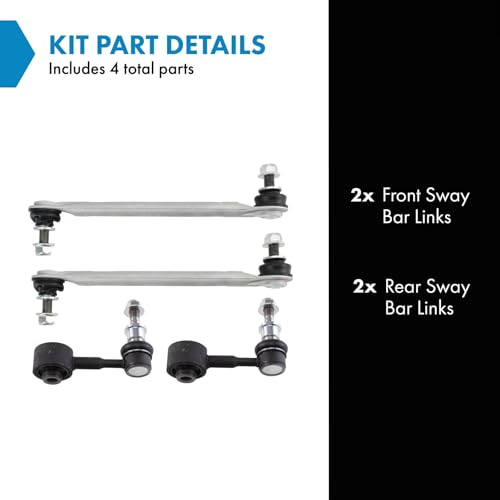 TRQ Front and Rear Driver and Passenger Side Sway Bar Link Set 4 Piece Compatible with 18-22 Toyota Camry 19-22 Avalon 19-21 Lexus ES300h 19-21 ES350 - style: PSA29038