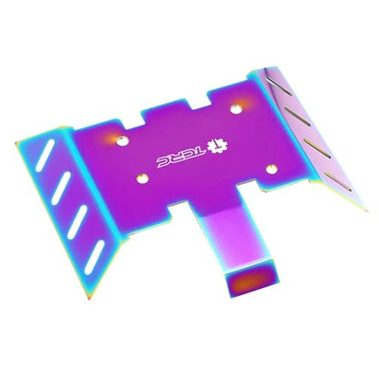 Colorful Stainless Steel Chassis Skid Plate Armor Guard Plate Protection for Axial 1/8 AXP8 Gilamon Trail Buggy Upgrade