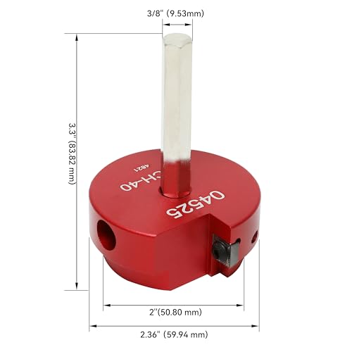 HFS(R) 2 Inch PVC Pipe Reamer Tool - Fits 1/2" Drill, PVC Fitting Saver & Plastic Pipe Fitsting Reamer Socket Saver Plumbing Tool for Schedule 40 Plastic Pipes - size: 2 in