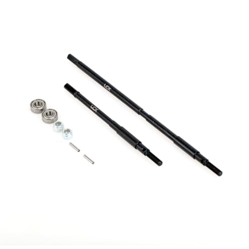 LCX Racing 1/10th RC Crawler Car AR60 OCP Hard Steel Rear Axle Drive Shaft Dogbone Straight Shaft for Axial Wraith RR10 SMT10, Upgrades Parts Accessories