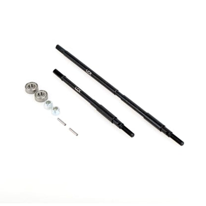 LCX Racing 1/10th RC Crawler Car AR60 OCP Hard Steel Rear Axle Drive Shaft Dogbone Straight Shaft for Axial Wraith RR10 SMT10, Upgrades Parts Accessories