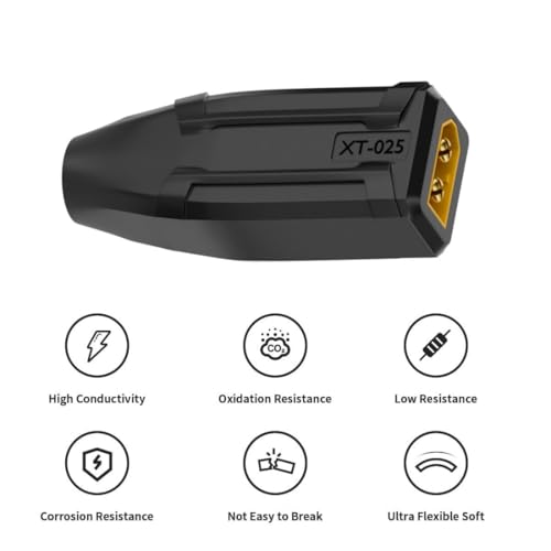 chenyang XT60 to DC Adapter,DC 5.5x2.1mm Female to XT60 Male Bidirectional Charging Conversion Adapter for Aircraft Model/Car Model/Remote Control Toy/Battery Charger - style: DC Female to XT60 Male