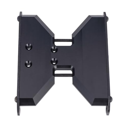 1/10 RC Skid Plate,1Pcs Delrin Transmission Plate Carbon Fiber Chassis Skid Plate for 1/10 RC Crawler Axial Scx10II or III Capra 1.9 UTB Upgrade Parts