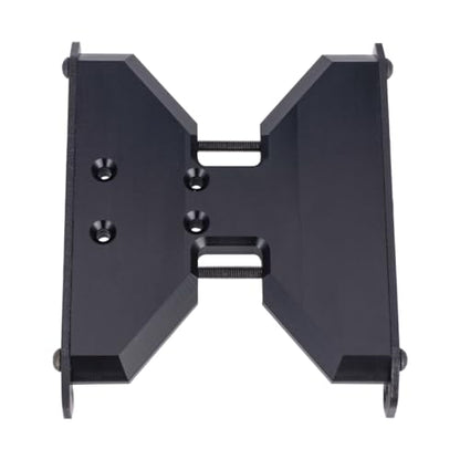 1/10 RC Skid Plate,1Pcs Delrin Transmission Plate Carbon Fiber Chassis Skid Plate for 1/10 RC Crawler Axial Scx10II or III Capra 1.9 UTB Upgrade Parts